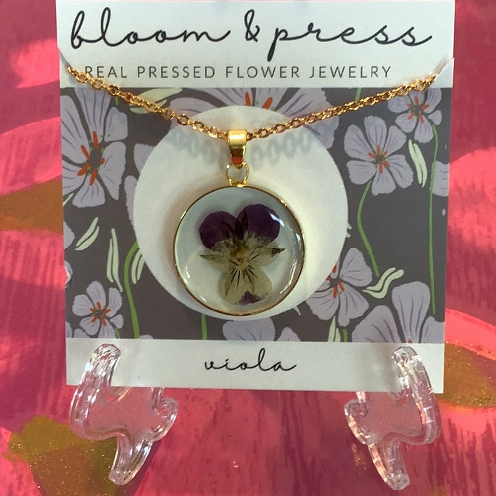 Pressed Flower Necklace
